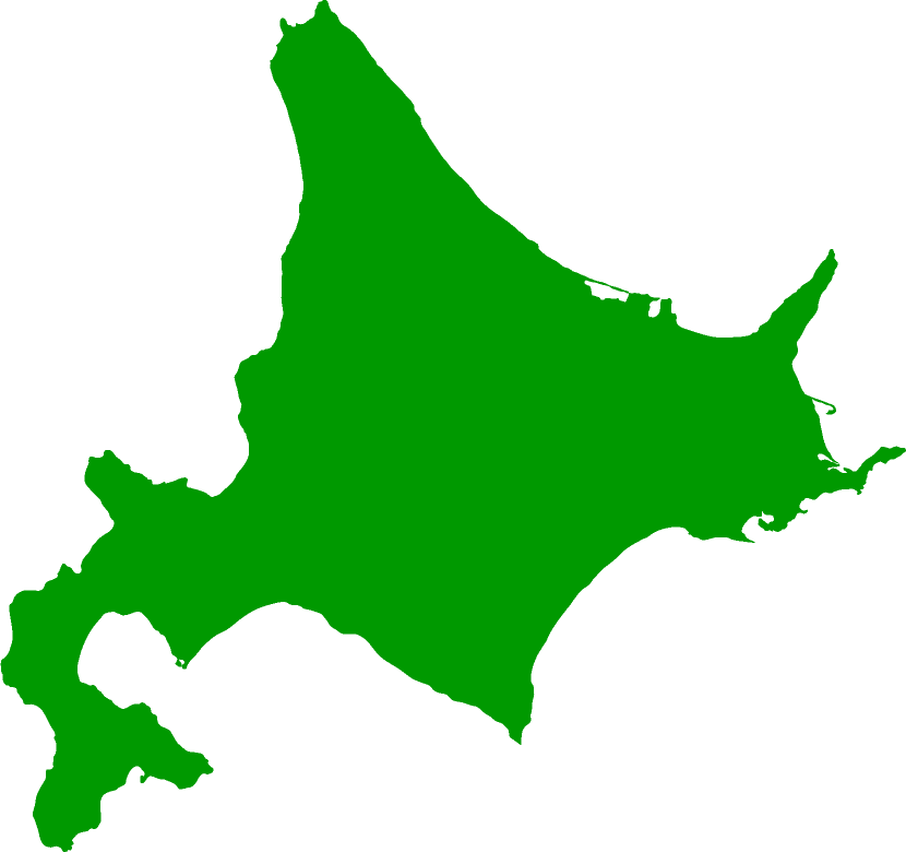 北海道の形状シルエット