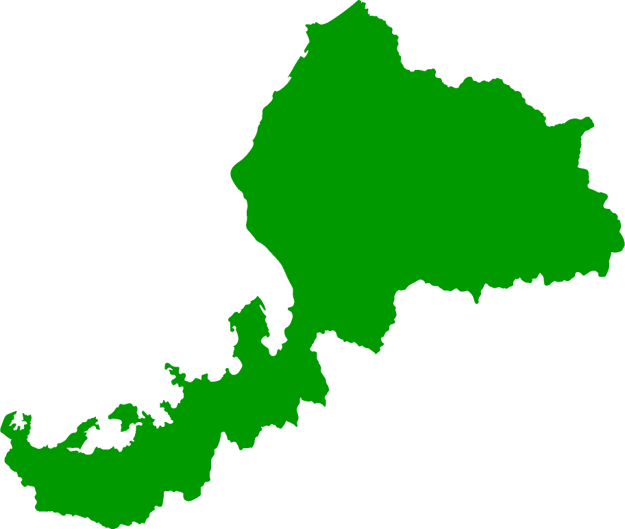 福井県の形状シルエット