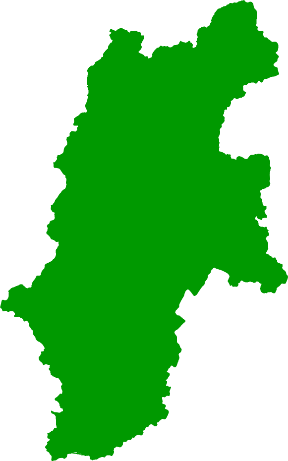 長野県の形状シルエット