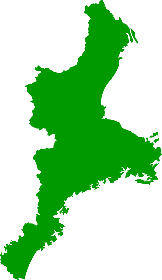 三重県の形状シルエット