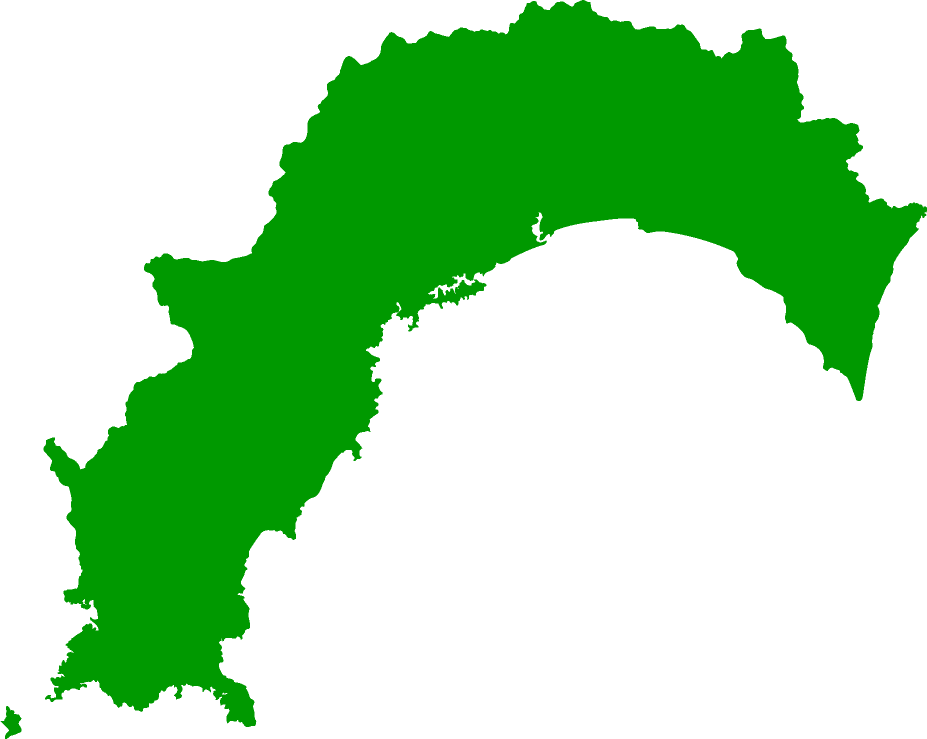 高知県の形状シルエット