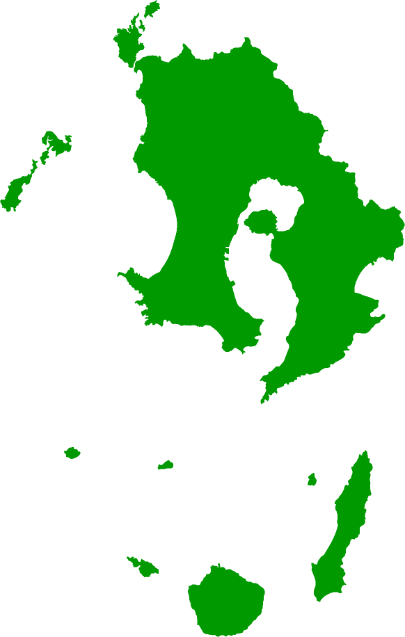 鹿児島県の形状シルエット
